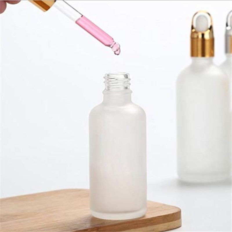 100ml Round Frosted Clear Glass Dropper Bottle Essential Oil