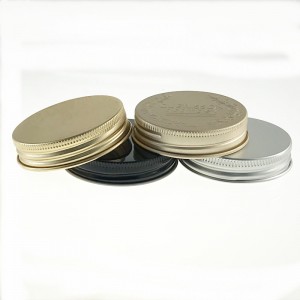 58-400 Gold Aluminum Metal Lid with PE Linner
