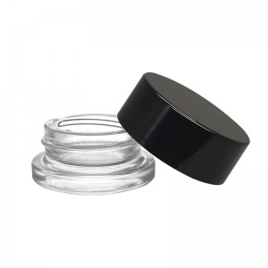 Clear 7g Concentrate Container Child Resistant Glass Jar