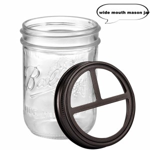 Stainless Steel Mason Jar Toothbrush Holder Lid