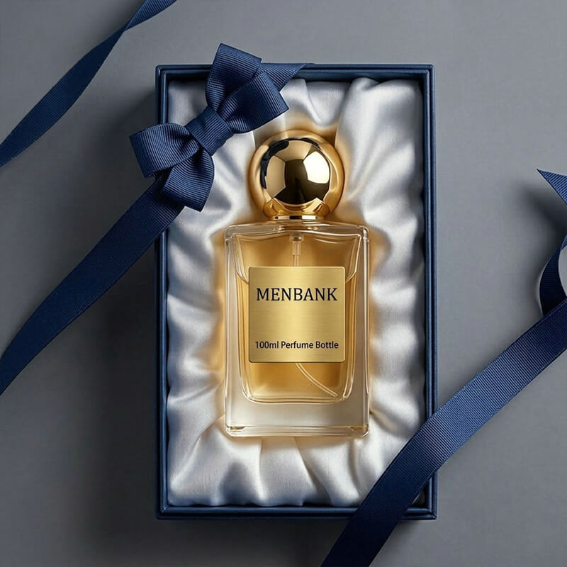 Clear Rectangular Perfume Bottle