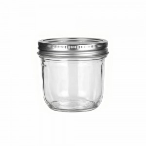8OZ 10OZ Quilted Planter Wide Mouth Glass Mason Jar