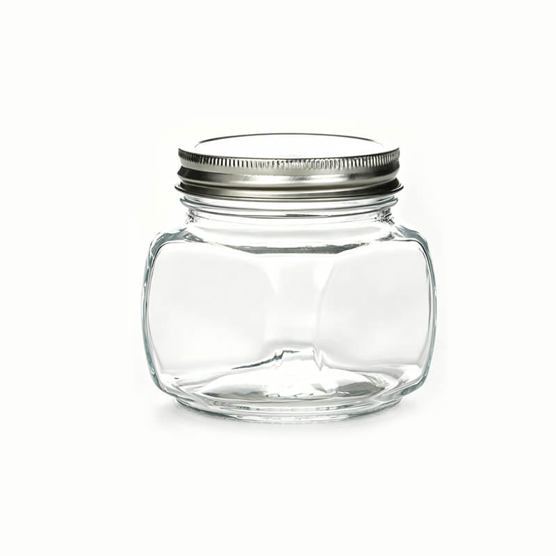 Square Glass Mason Jar