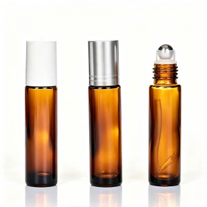 10ml Amber Glass Roll On Bottle for Essential Oil