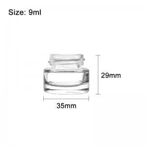 10ml Palm Straight Side Glass Jar with Childproof Lid