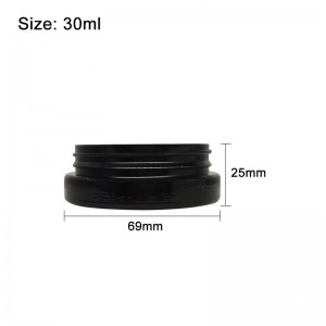 15ml Preminum Black Glass Concentrate Jar with CR Lid