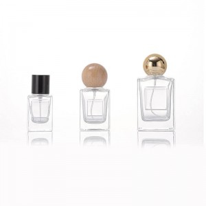 Clear Rectangular Perfume Bottle 30ml 50ml 100ml | Luxury Glass Fragrance Packaging for OEM & Private Label