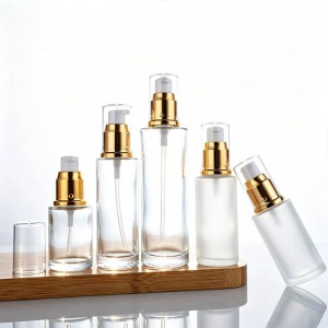 20-120ml Glass Foundation Bottle with Pump | Luxury Makeup Packaging Container for Liquid Foundation & BB Cream