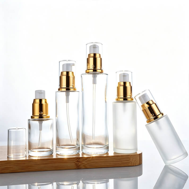 20-120ml Glass Foundation Bottle with Pump | Luxury Makeup Packaging Container for Liquid Foundation & BB Cream Featured Image