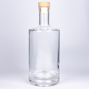 Thickbottom 750ml Glass Gin Bottle with T-cork