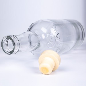 Thickbottom 750ml Glass Gin Bottle with T-cork