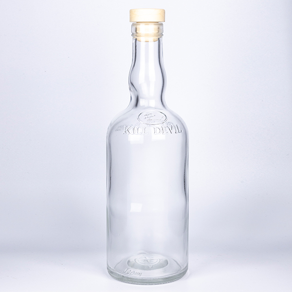 750ml Glass Vodka Bottle with T- Cork Featured Image