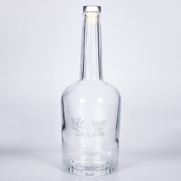 750ml Long Neck Embossed Glass Vodka Bottle Featured Image