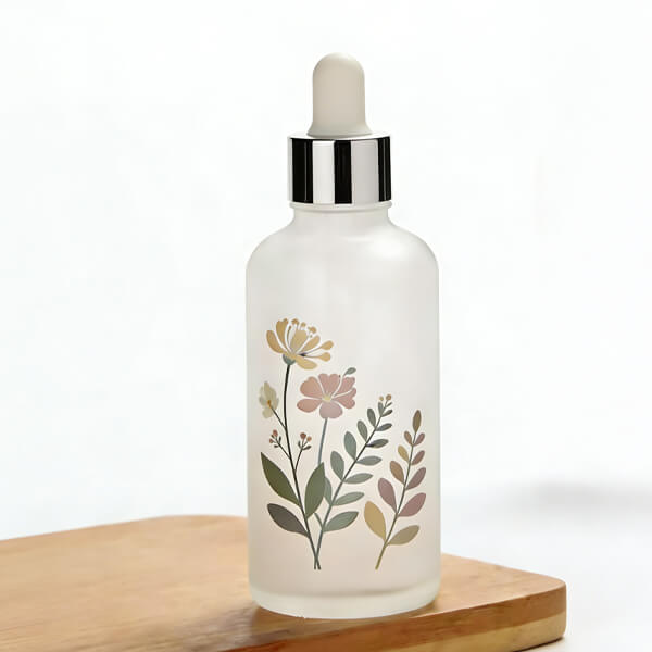 100ml Round Frosted Clear Glass Dropper Bottle Essential Oil