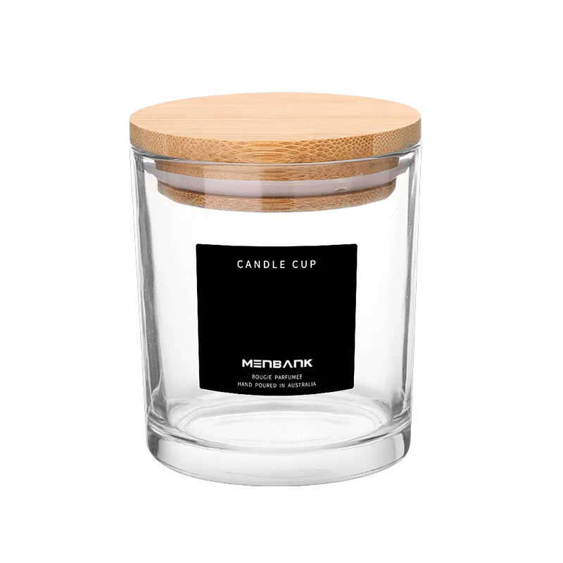 10OZ Glass Candle Jar with Bamboo Lid Featured Image