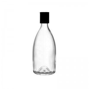 400ml Glass Liquor Bottle with Metal Lid
