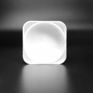 4OZ Square Preminum Glass Jar with Wood Printing CR Lid